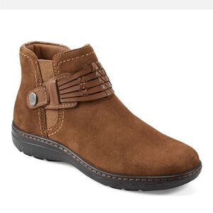 Earth Synal Women's Boot Size 6 NIB Med Brown 210 Bootie Free Ship Arch Support